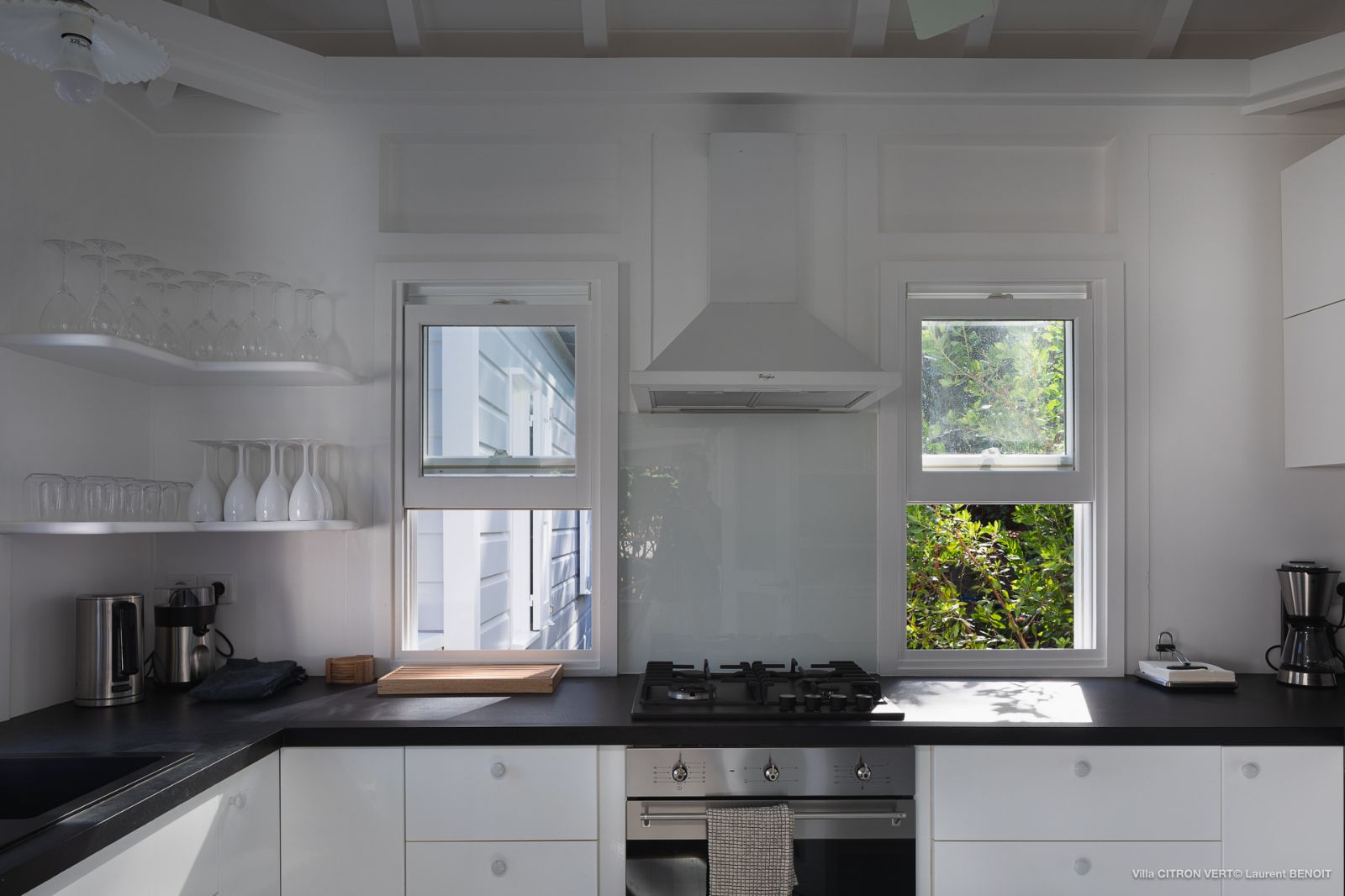 Kitchen at Villa La Palma in St Barths