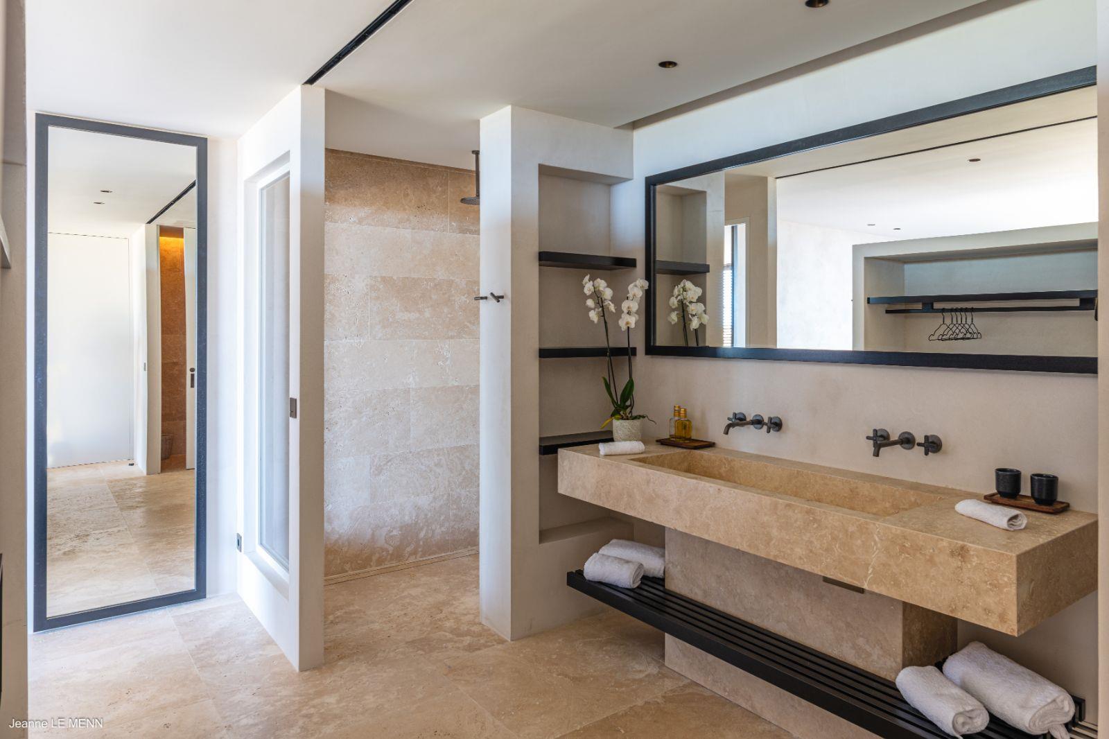 Bathroom at Villa La Roche in St Barths