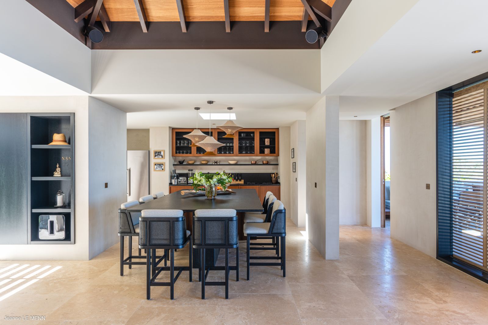 Dining room at Villa La Roche in St Barths