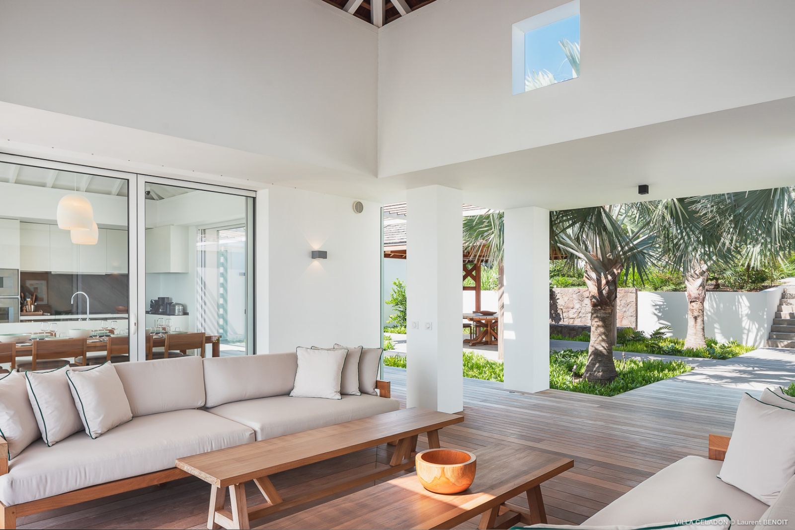 living room with sofas