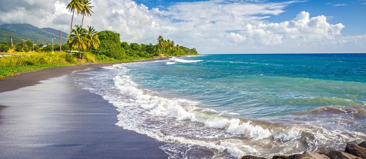 The Black Beach at Nevis
