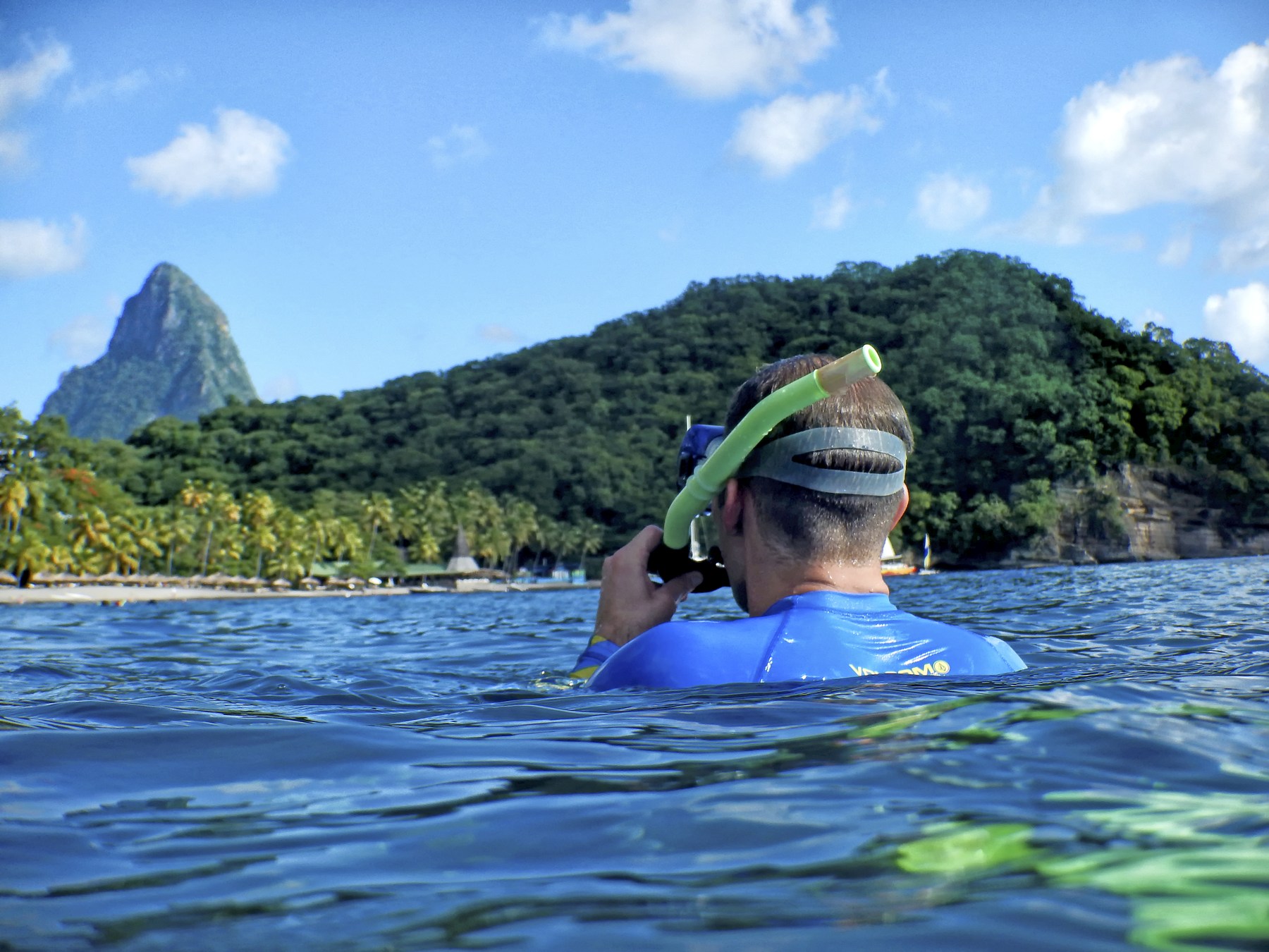 Snorkelling at Anse Chastanet, St Lucia