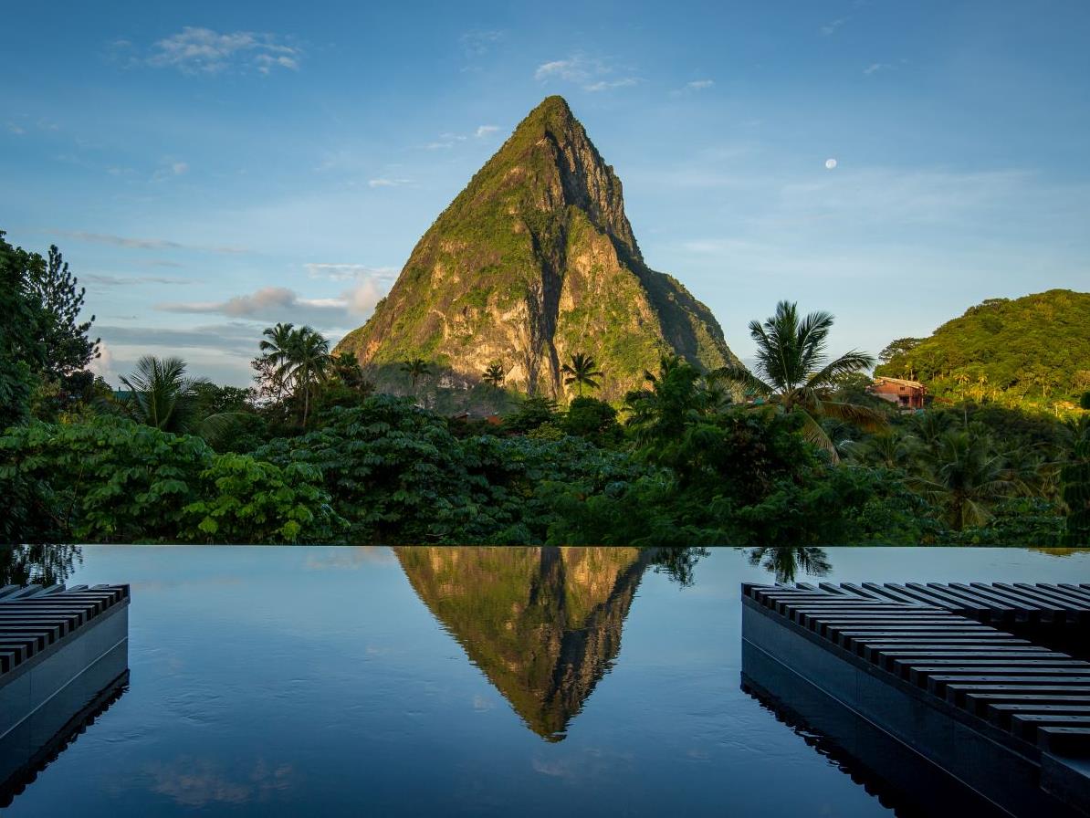 The pool at Boucan by Hotel Chocolat