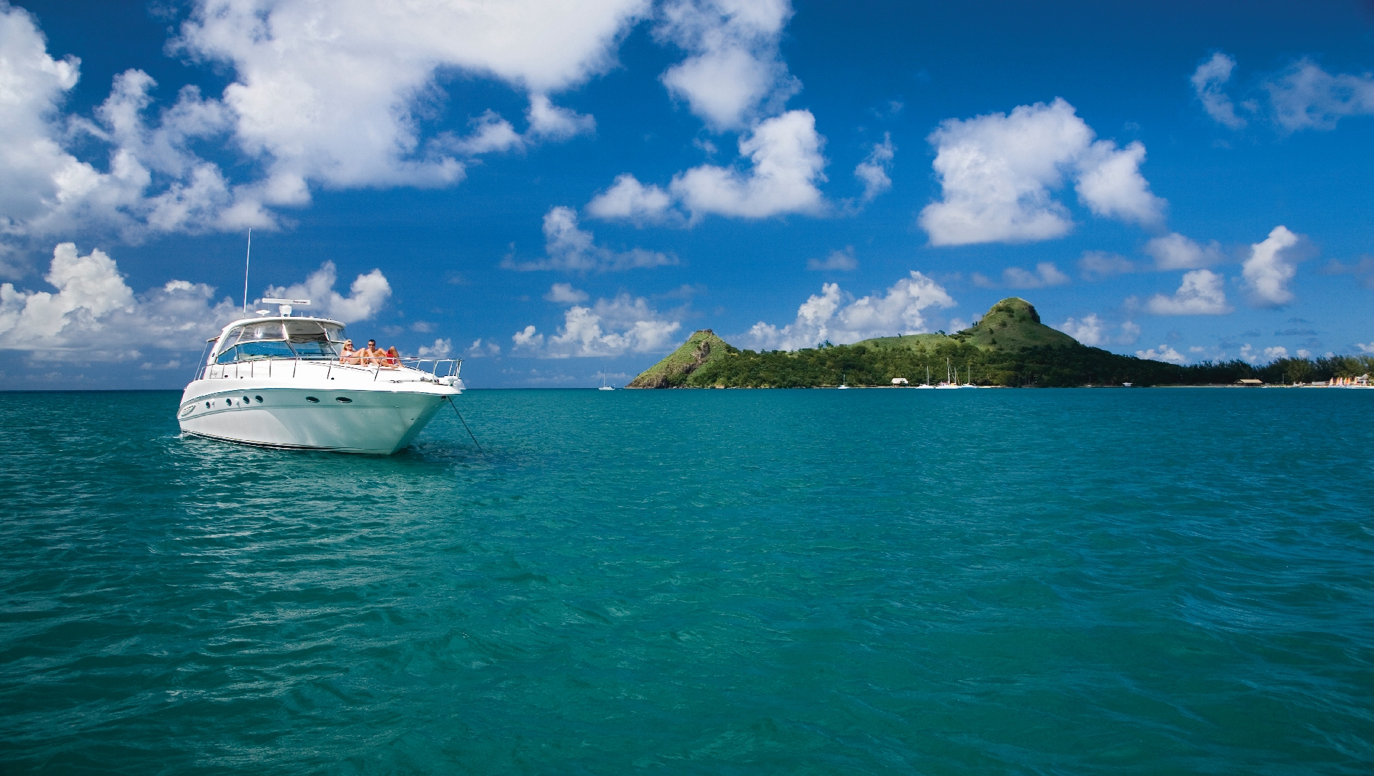 a yacht near Cap Maison, St. Lucia