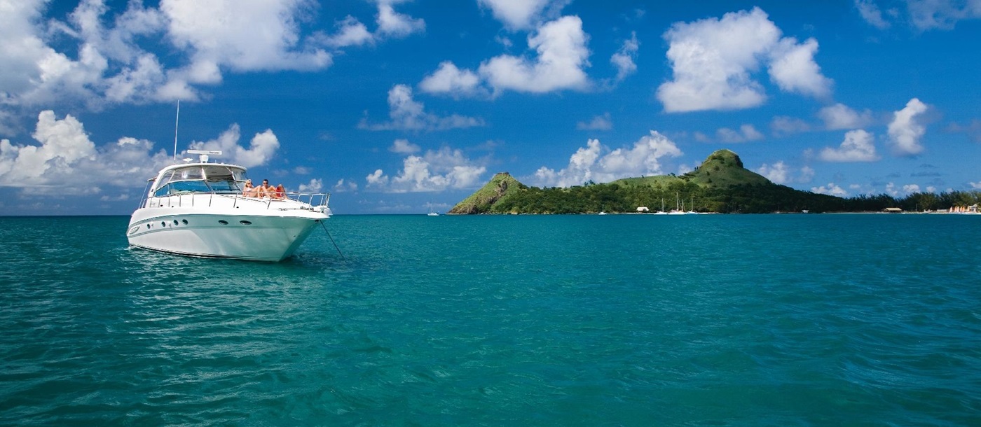 a yacht near Cap Maison, St. Lucia