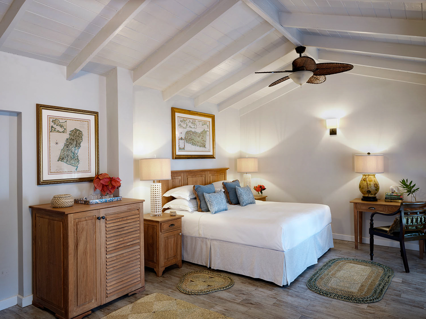 Guest bedroom at East Winds luxury Resort in St Lucia