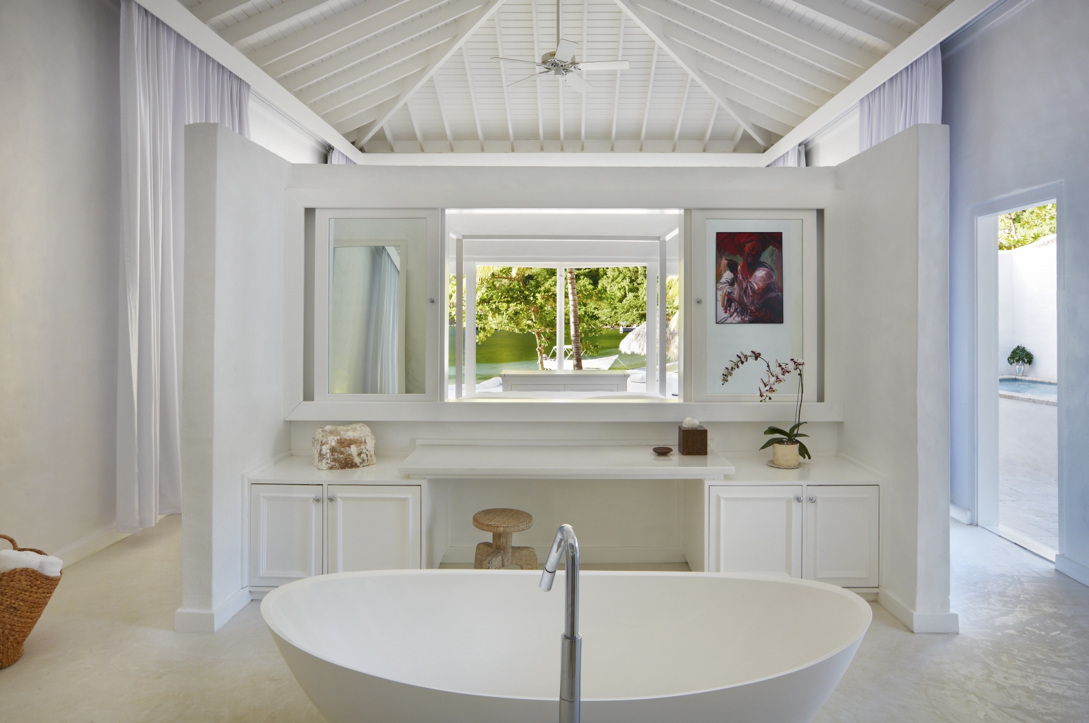 A double bedroom of a Luxury Villa, Sugar Beach, St Lucia