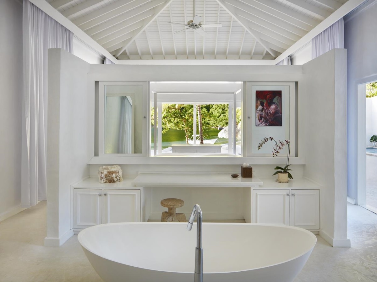 A double bedroom of a Luxury Villa, Sugar Beach, St Lucia