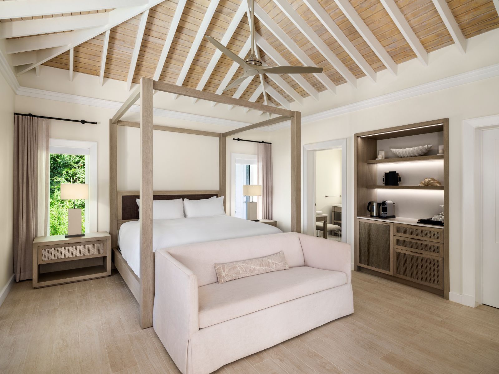 A luxury cottage at Sugar Beach resort in Saint Lucia