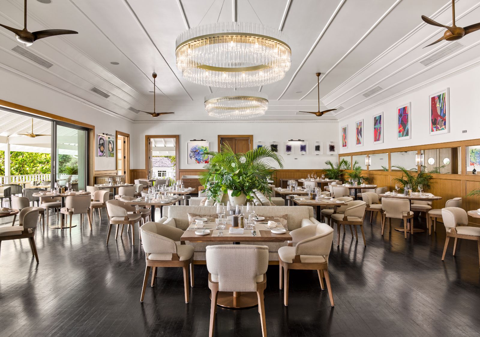 The Saltwater restaurant at Sugar Beach resort in Saint Lucia
