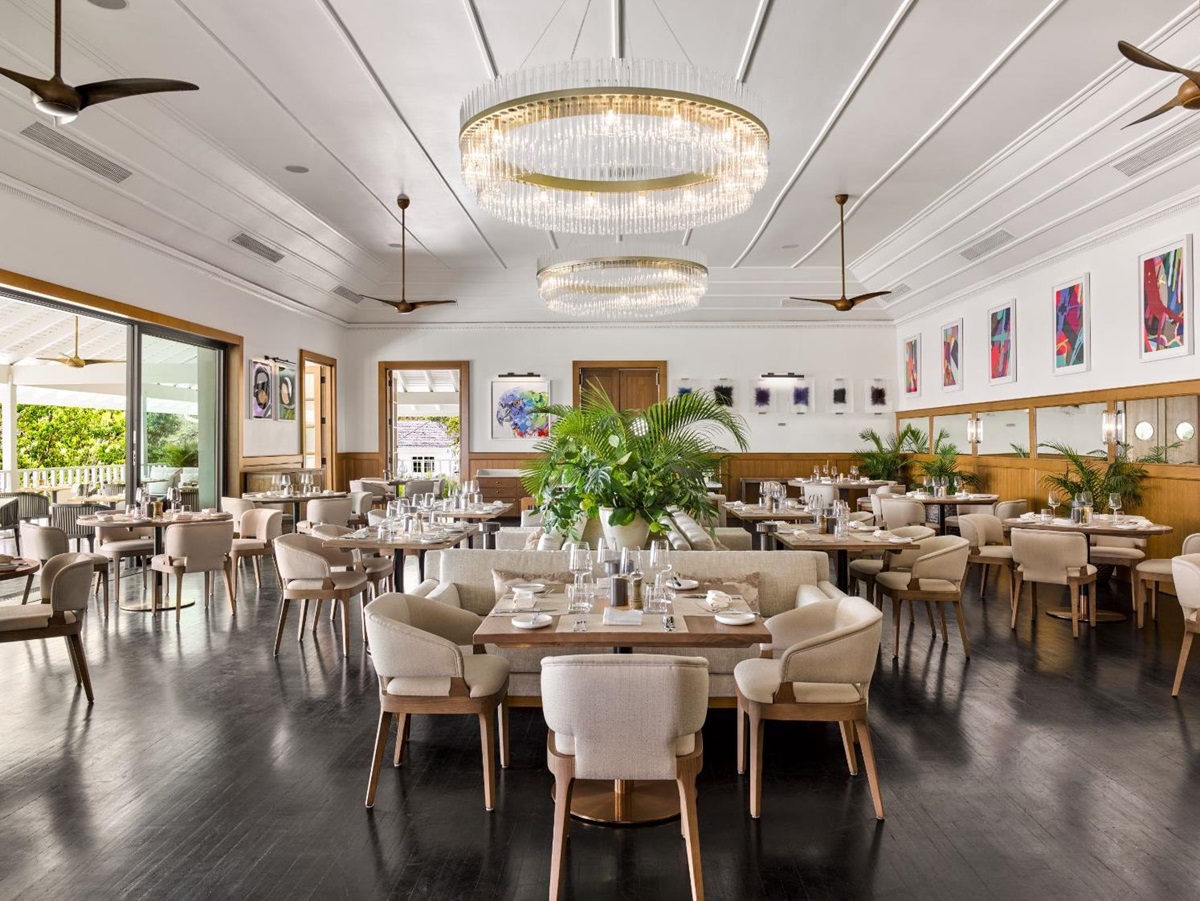 The Saltwater restaurant at Sugar Beach resort in Saint Lucia