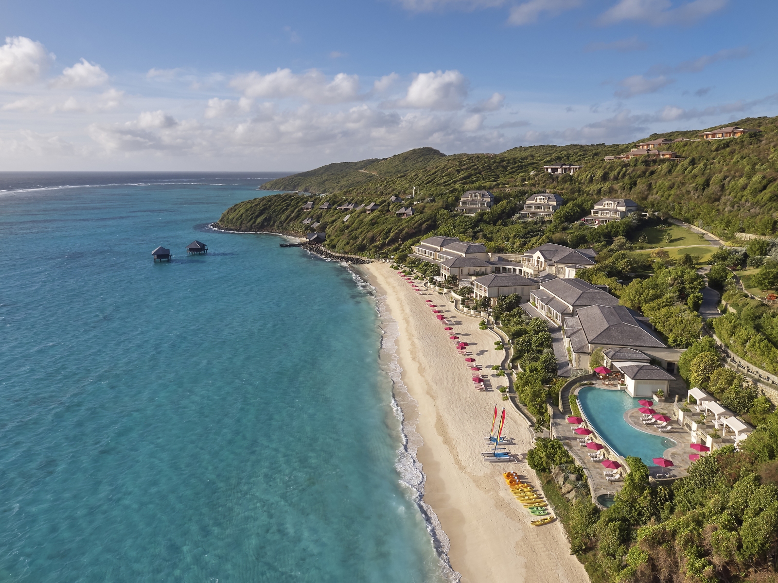 Aerial View of the Mandarin Oriental Canouan