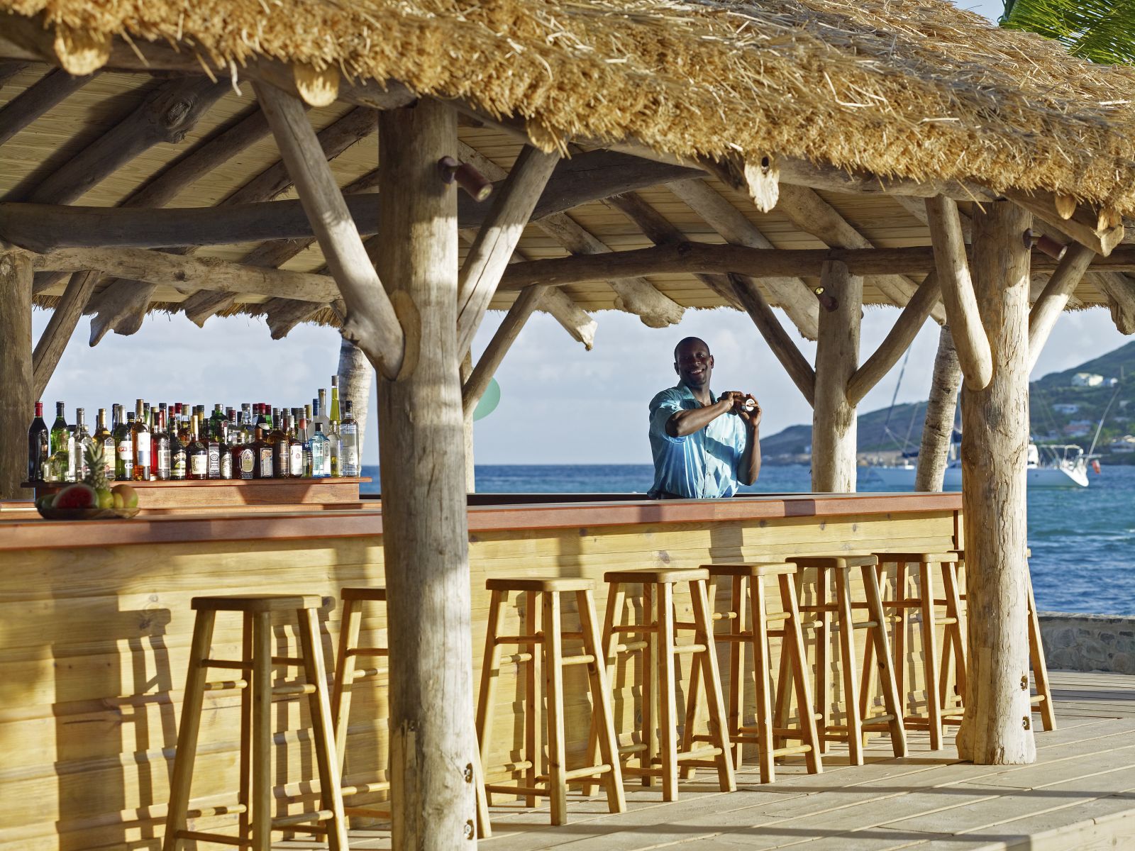 Petit St Vincent-beach bar