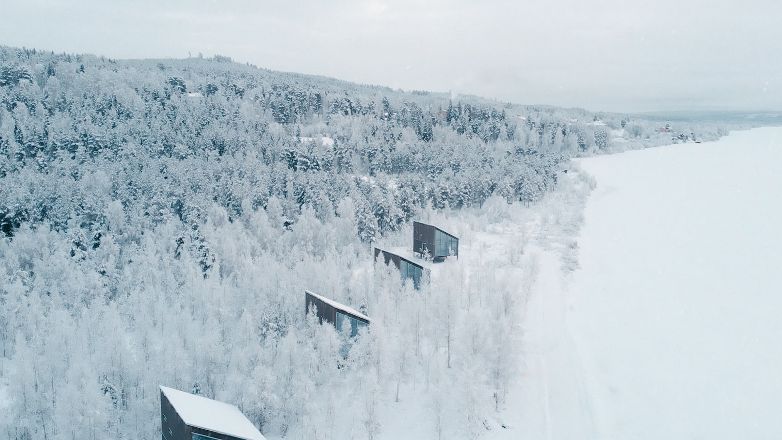Cabins at Arctic Baths in Sweden