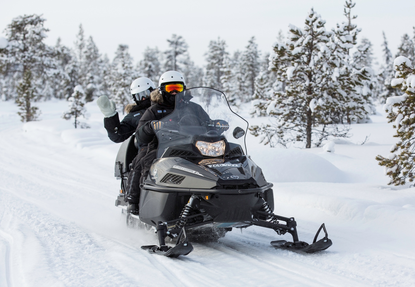 Snowmobiling at Fjellborg Arctic Lodge