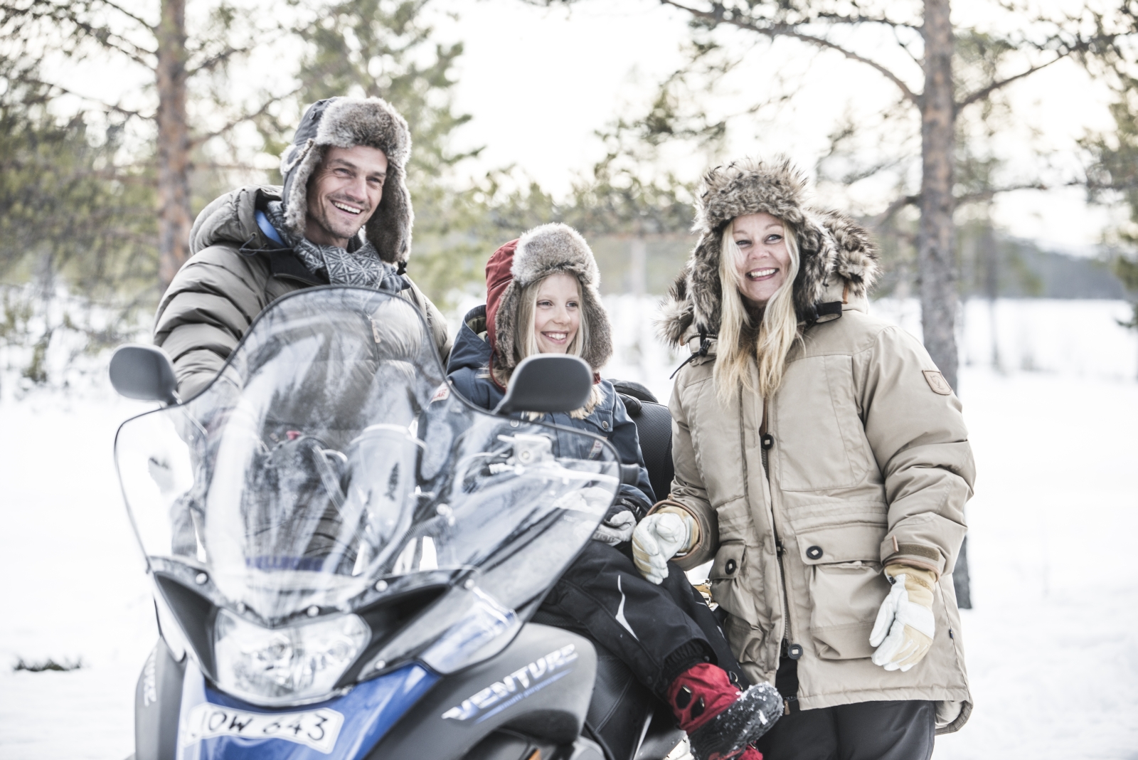 Snowmobile adventures at Fjellborg Arctic Lodge in Sweden