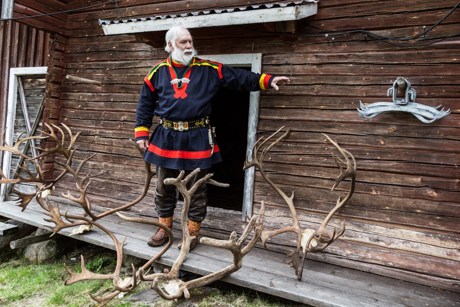 Sami Culture with antlers at Loggers Lodge