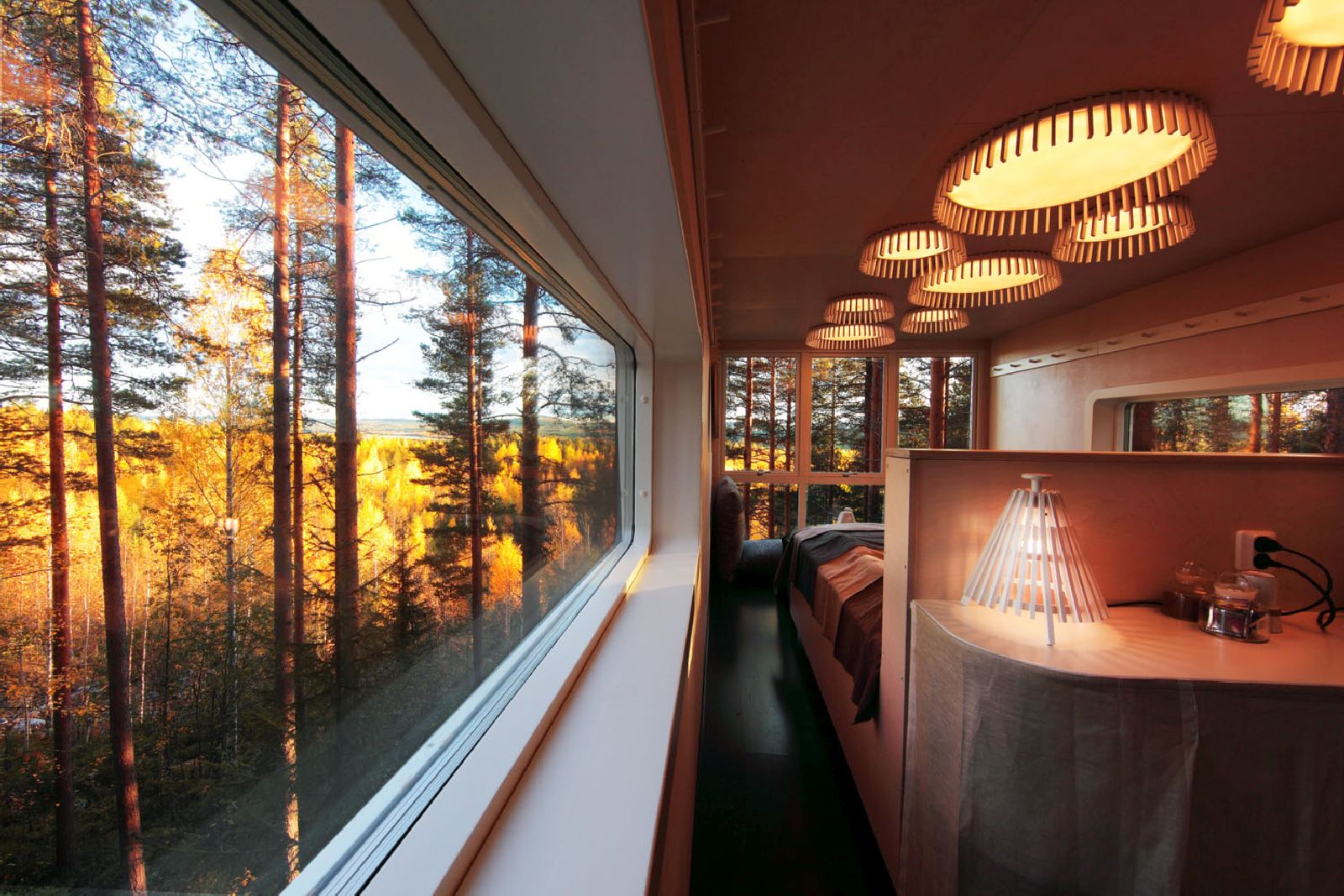 Cabin with forest views at the Treehotel in Sweden