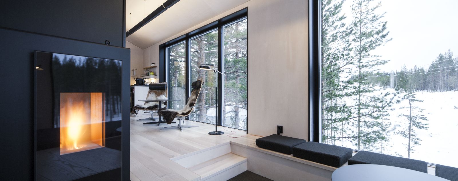 Interior design at the Treehotel in Sweden
