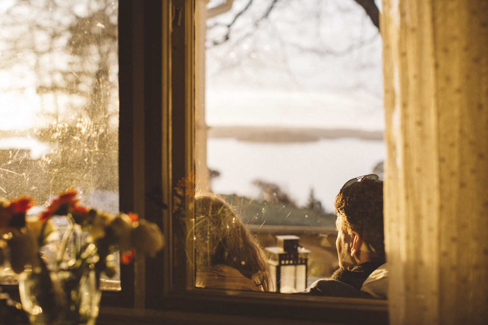 View from indoors at Villa Sjotorp in Sweden