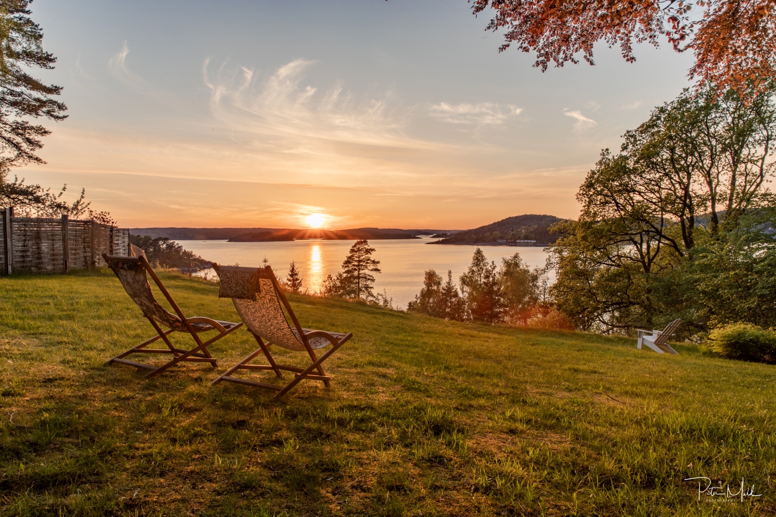 View over lake at Villa Sjotorp in Sweden