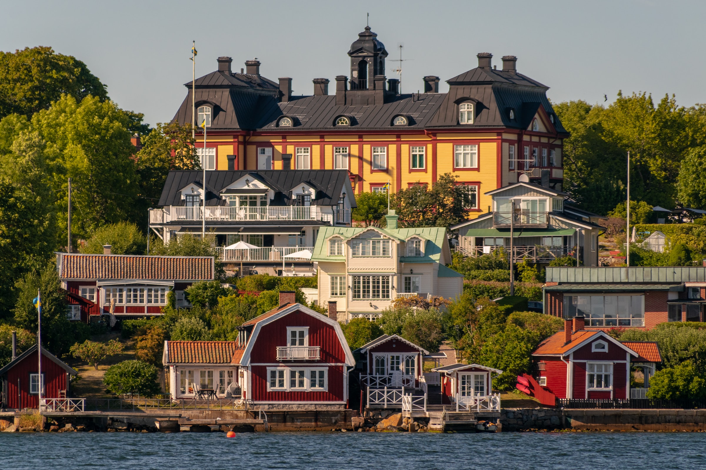 Vaxholm island in the Stockholm archipelago