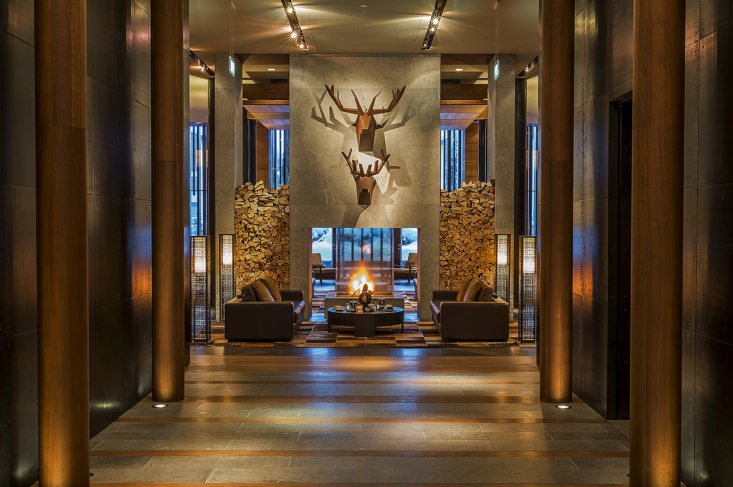 Entrance of Chedi Andermatt, Switzerland