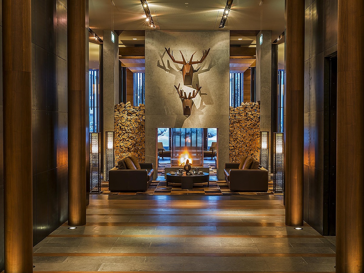 Entrance of Chedi Andermatt, Switzerland