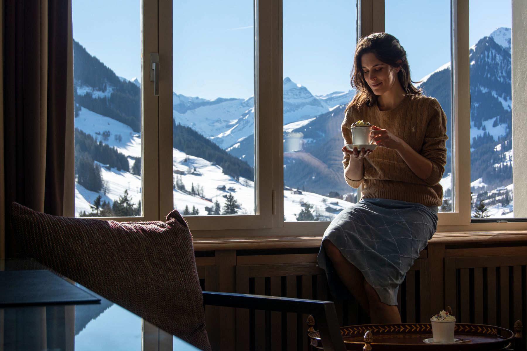 Superior room at Gstaad Palace in Switzerland