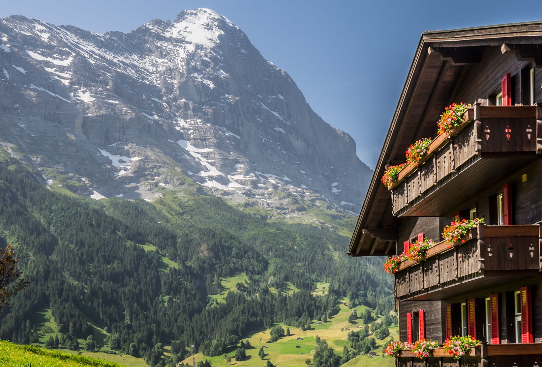 Mountains viewed from Hotel Schweizerhof in Zermatt