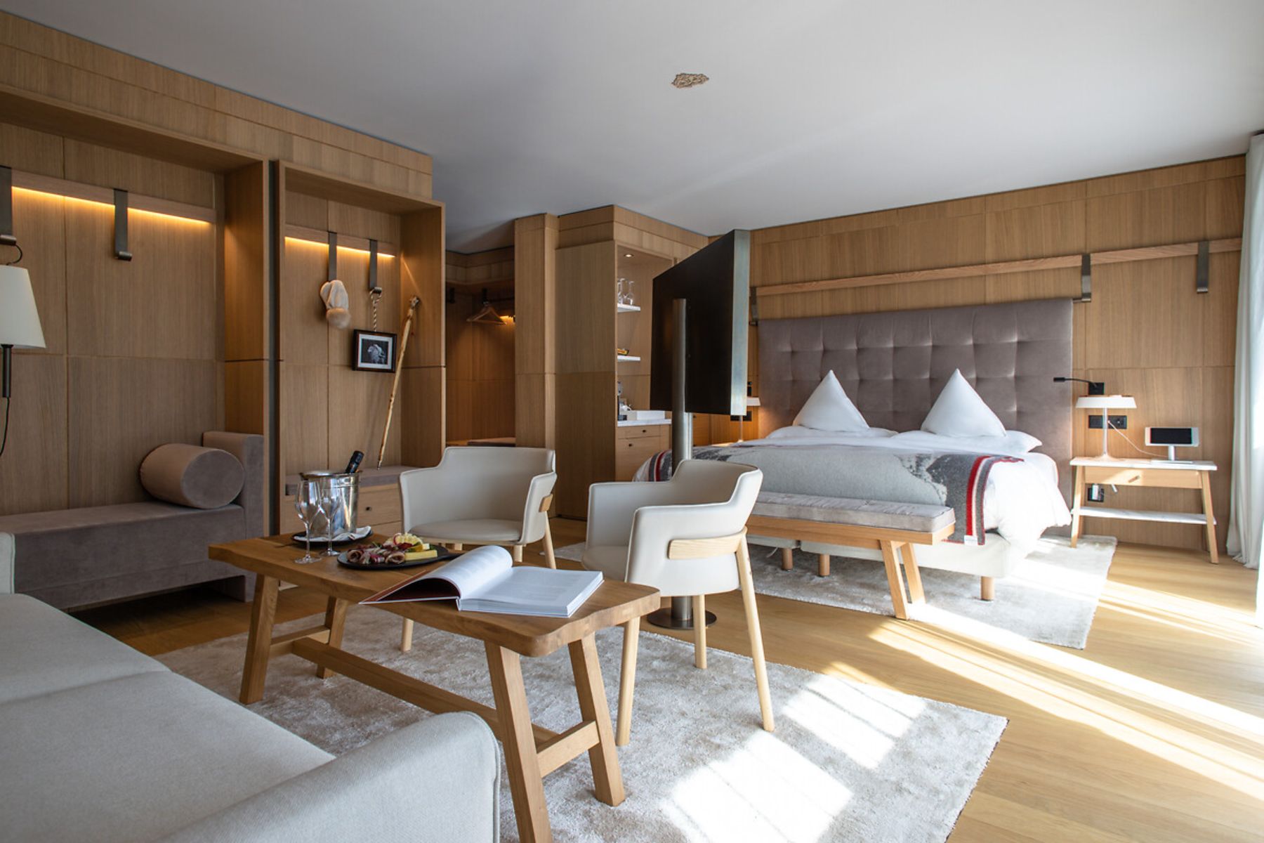 Guest suite at Hotel Schweizerhof in Zermatt