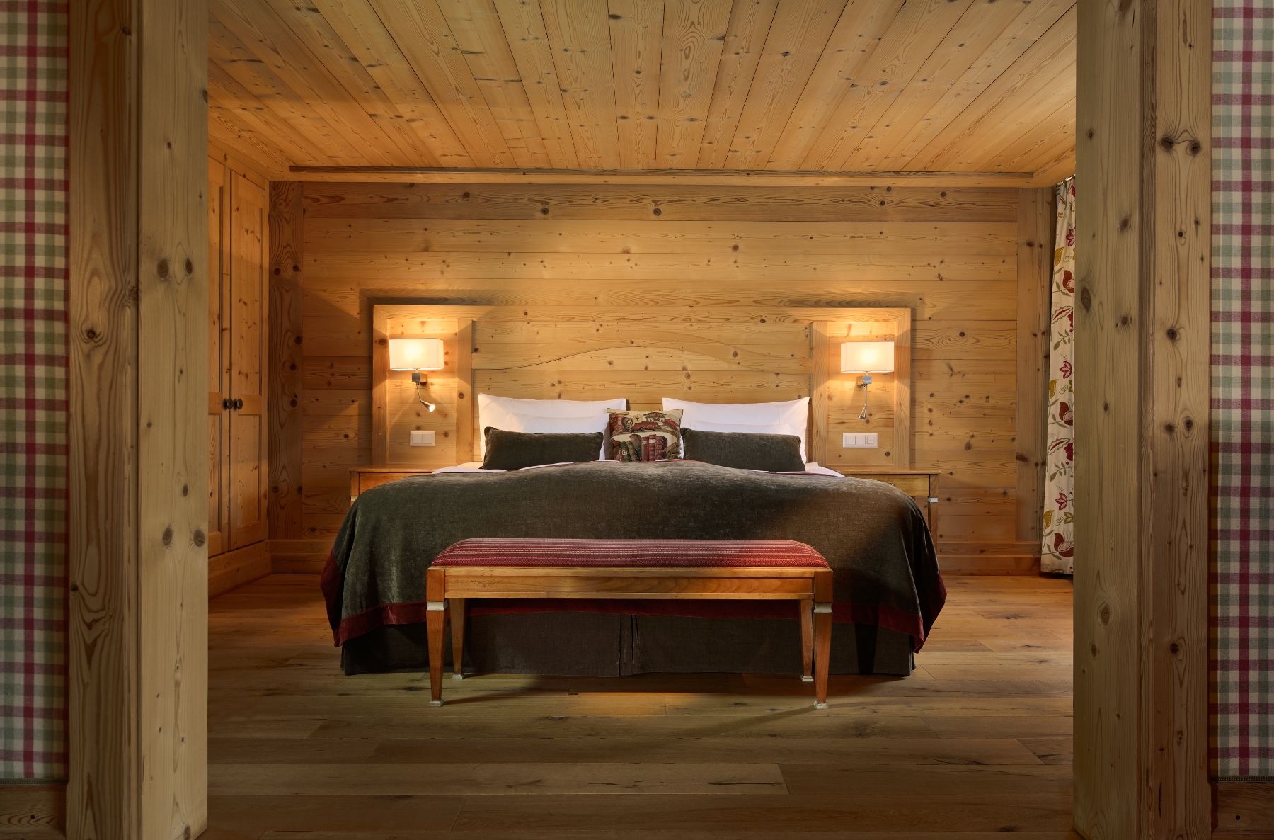 Bedroom at Mont Cervin Palace in Zermatt