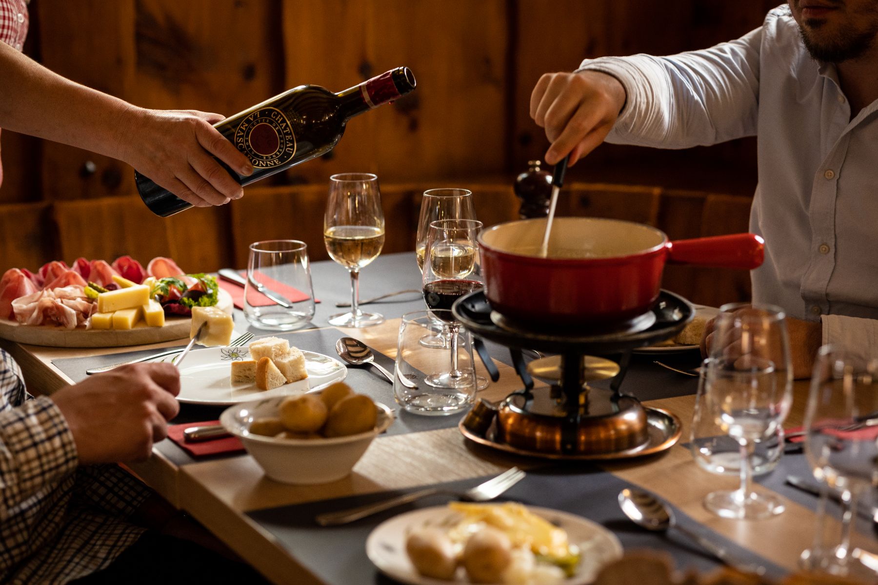 Cuisine served at Monte Rosa in Zermatt