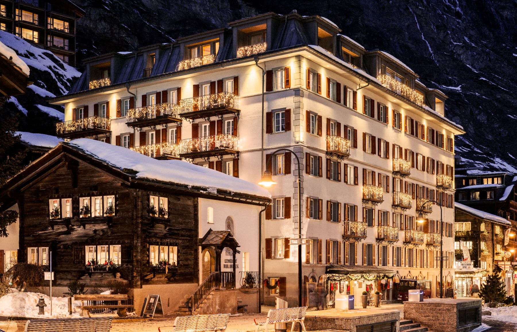 Exterior view of Monte Rosa in Zermatt
