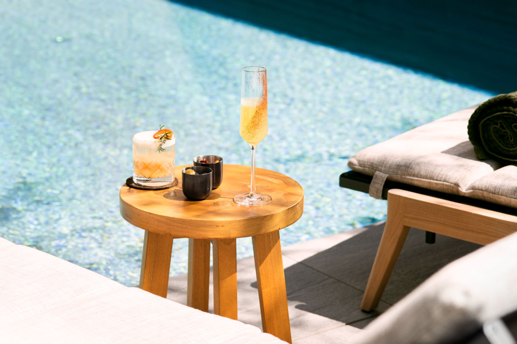 Drinks served at Six Senses Crans Montana