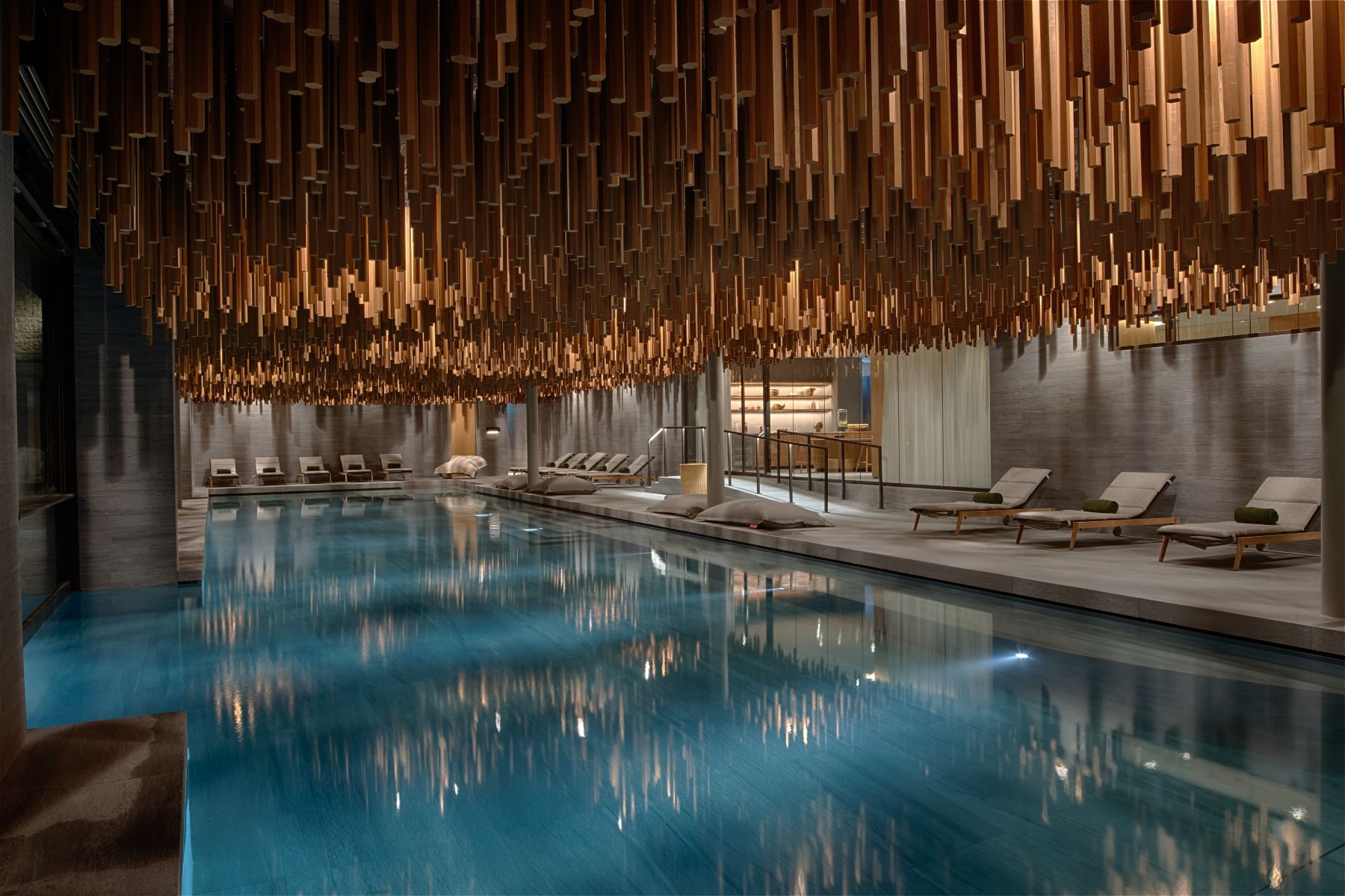 Indoor swimming pool at Six Senses Crans Montana
