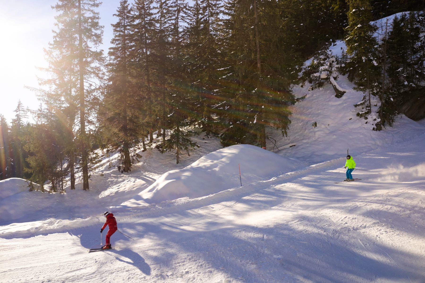 Skiing at Six Senses Crans Montana