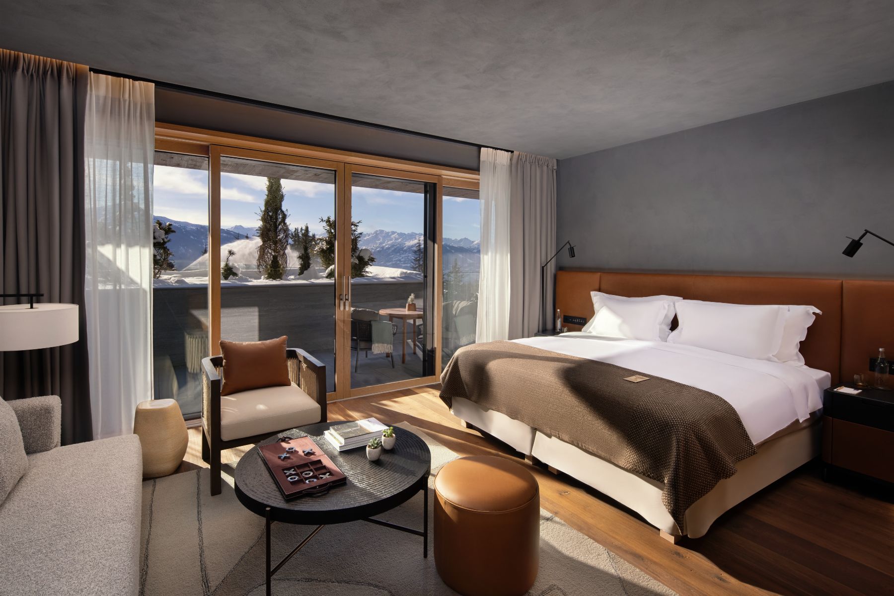 Guest suite at Six Senses Crans Montana