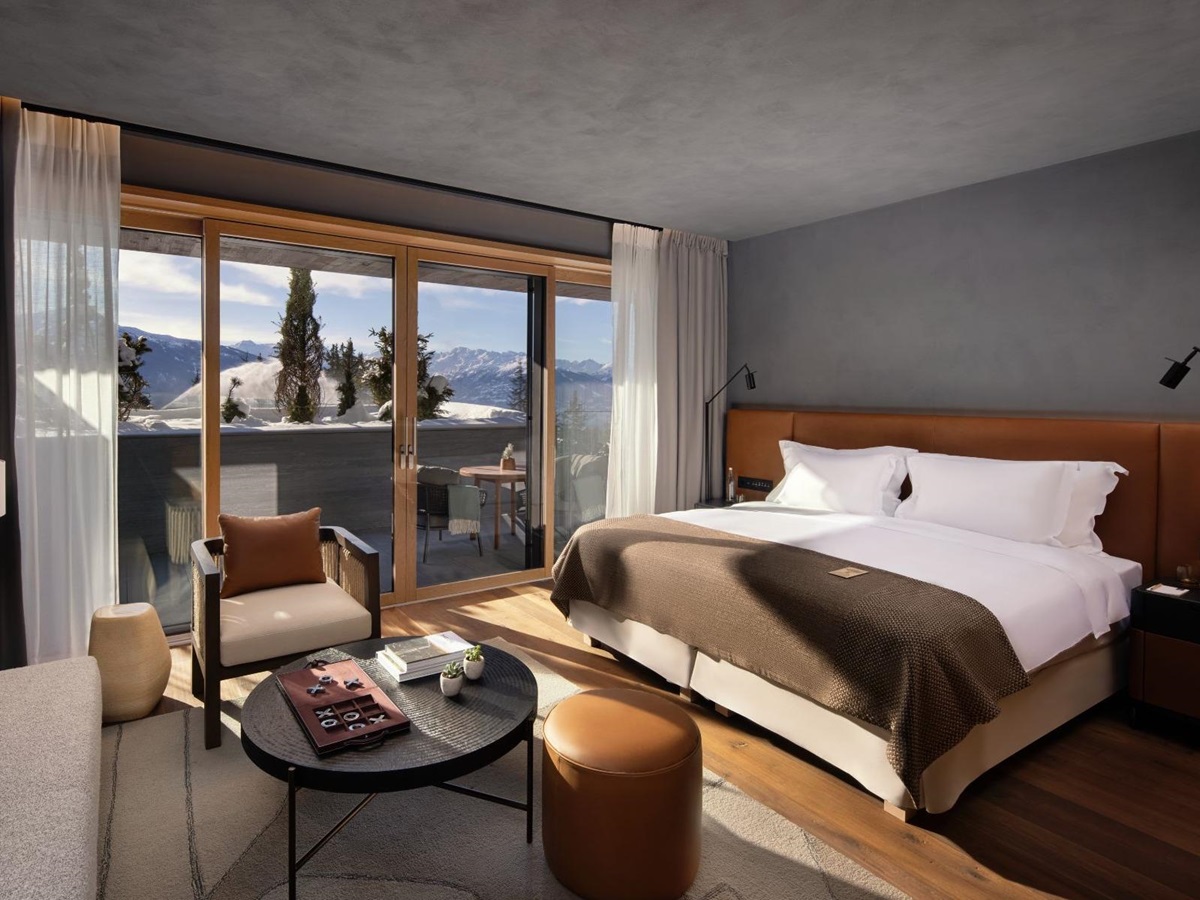 Guest suite at Six Senses Crans Montana