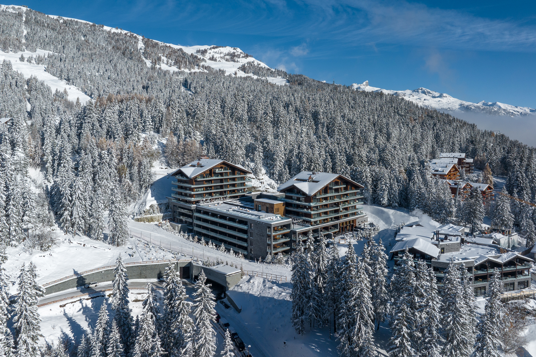 Exterior view of Six Senses Crans Montana in Switzerland