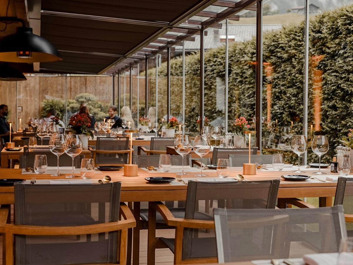 Restaurant at Ultima Hotel Gstaad in Switzerland
