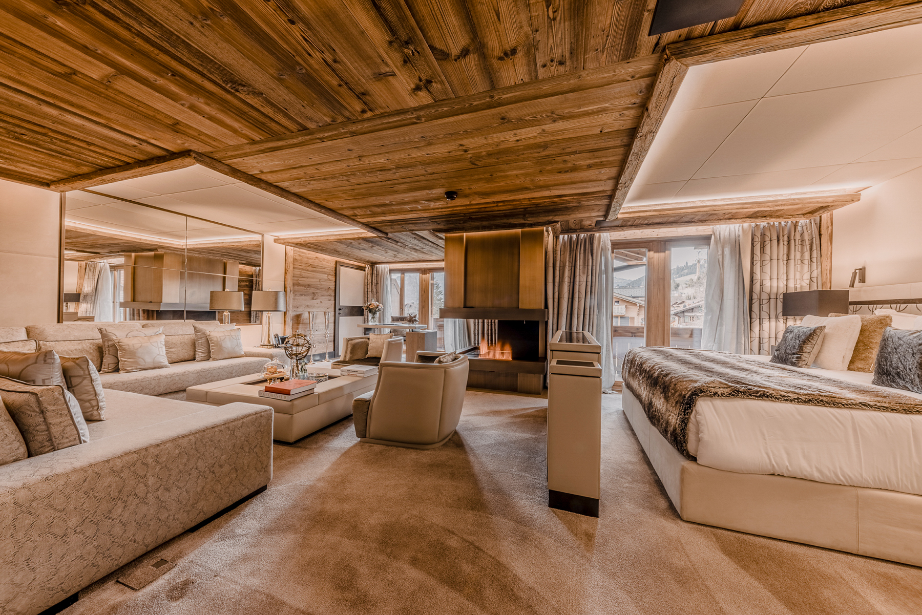 Signature suite at Ultima Hotel Gstaad in Switzerland