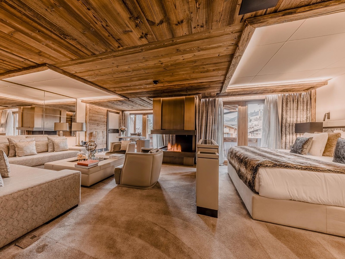 Signature suite at Ultima Hotel Gstaad in Switzerland