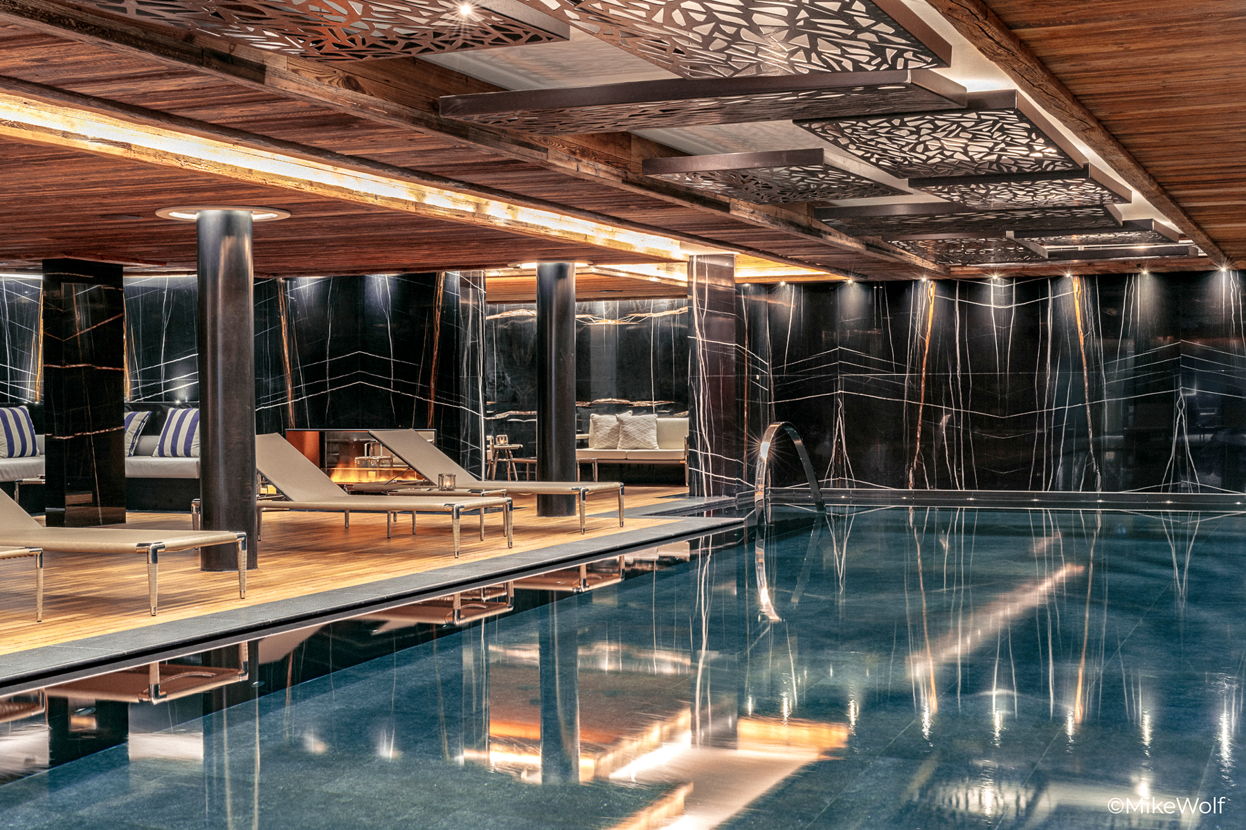 Spa pool at Ultima Hotel Gstaad in Switzerland