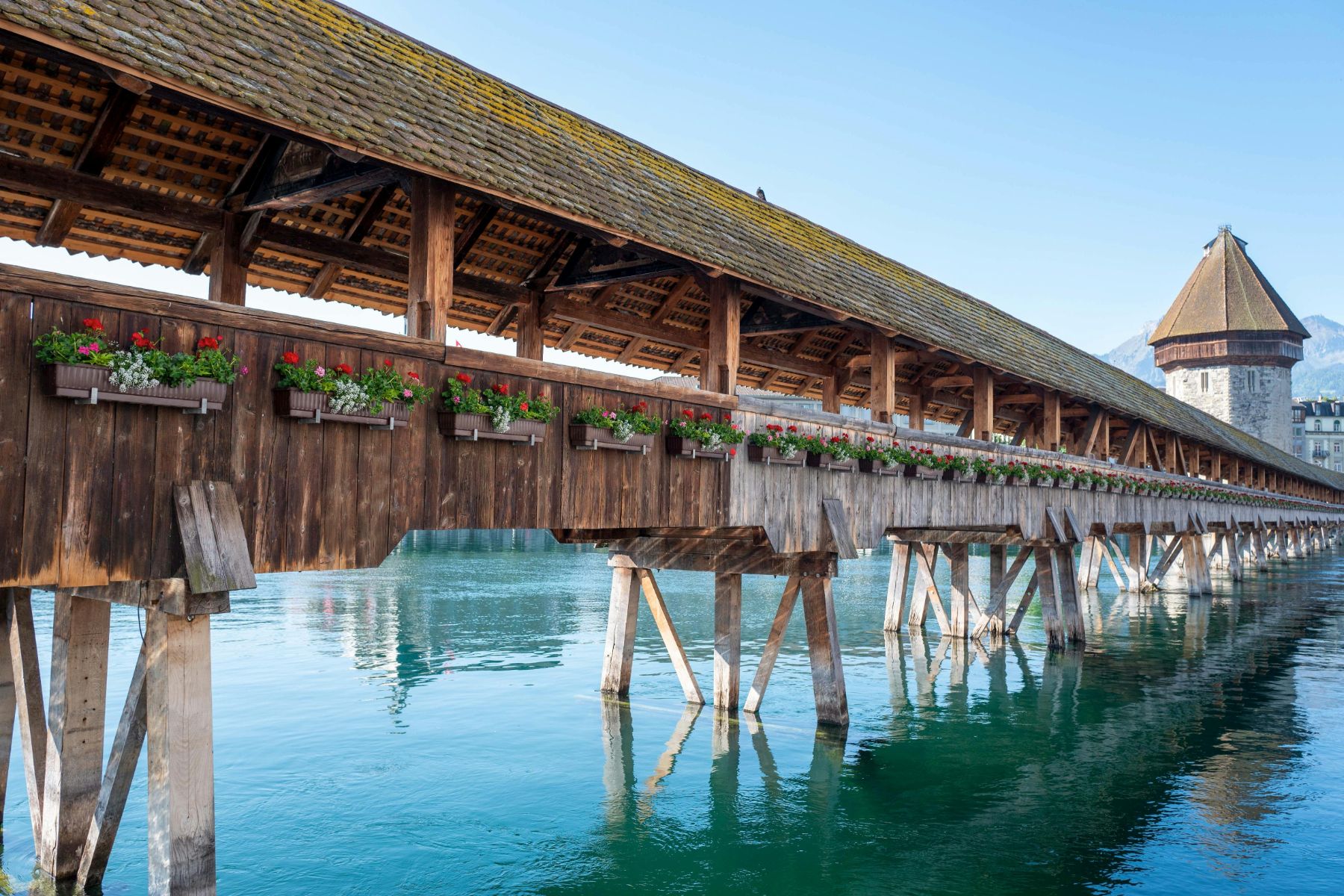 Lucerne Chapel Bridge in Switzerland