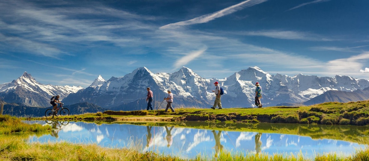 Swiss Alps in Oberland, Switzerland