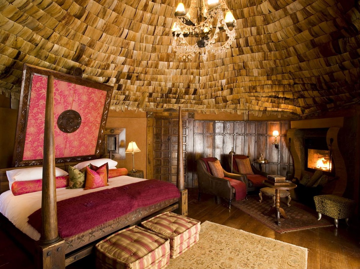 Bedroom at &beyond Ngorongoro Crater Lodge in Tanzania