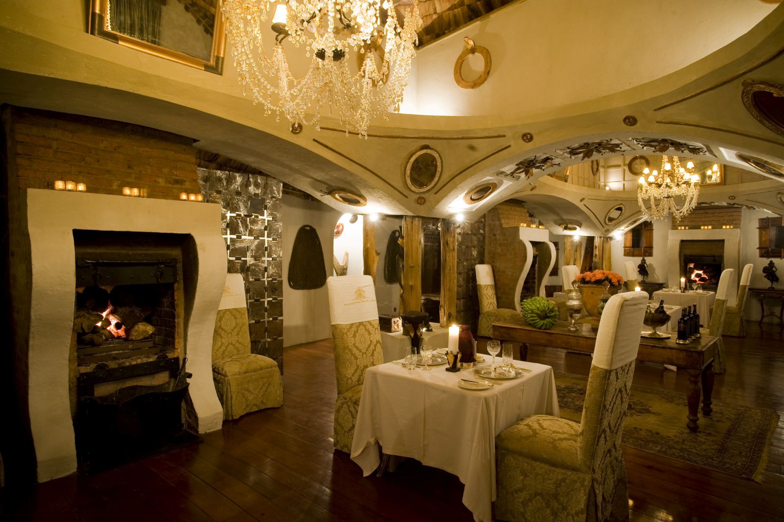 Dining room at &beyond Ngorongoro Crater Lodge in Tanzania 