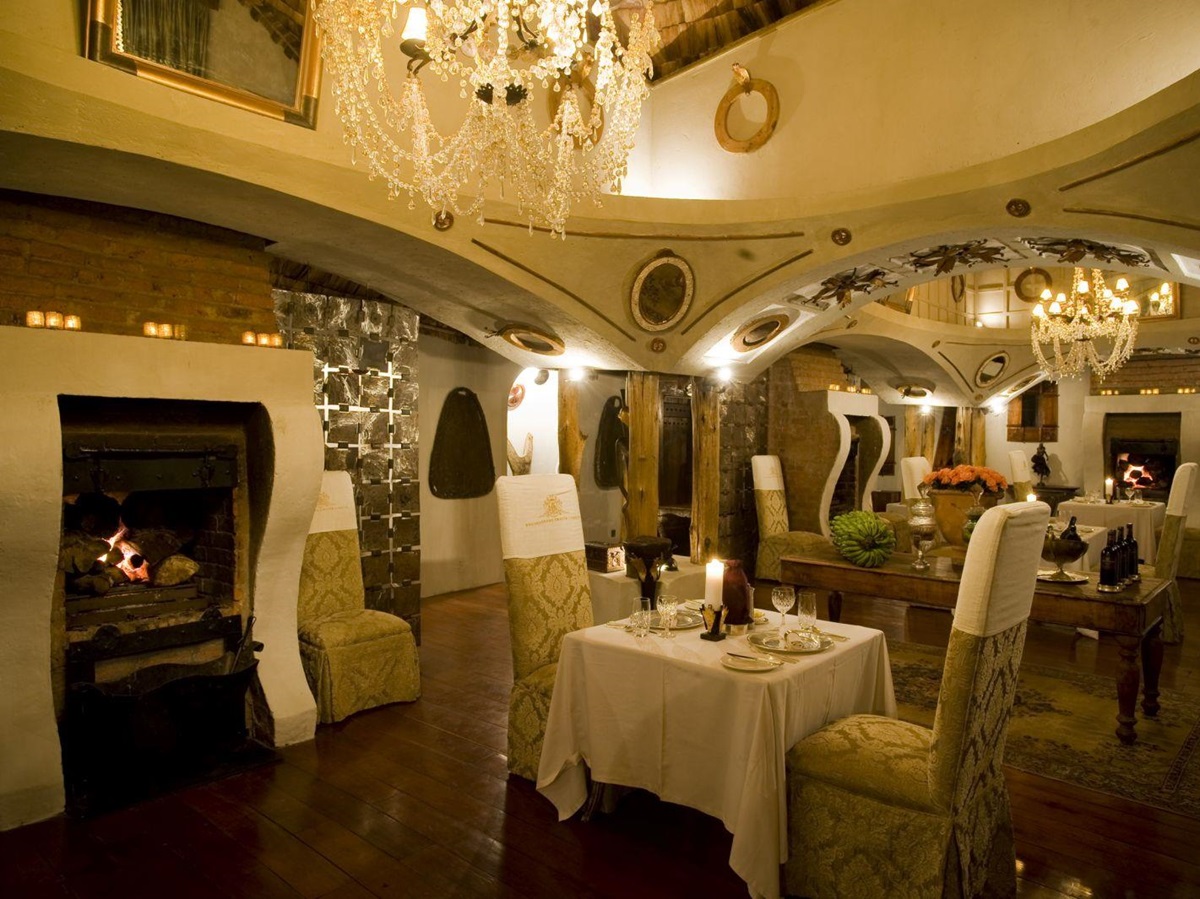 Dining room at &beyond Ngorongoro Crater Lodge in Tanzania