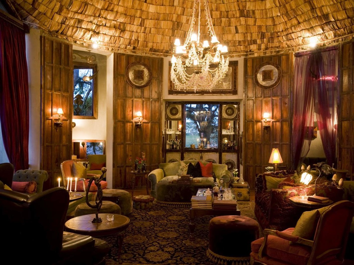 Sitting room at &beyond Ngorongoro Crater Lodge in Tanzania